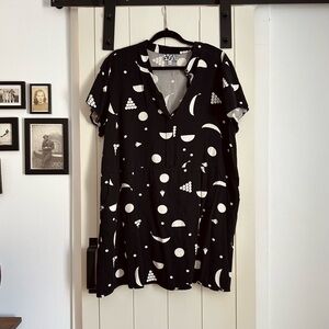 Dusen Dusen Geometric Fruit Print Dress - pockets!